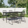 Garden dining set 5 pieces black PVC rattan by vidaXL, Garden sets - Ref: Foro24-3156576, Price: 328,95 €, Discount: %