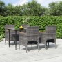 5-piece garden dining set with gray and black cushions by vidaXL, Garden sets - Ref: Foro24-3156644, Price: 390,07 €, Discoun...