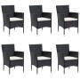 7-piece garden dining set with black cushions by vidaXL, Garden sets - Ref: Foro24-3156617, Price: 498,08 €, Discount: %