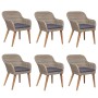 7-piece garden dining set with brown cushions by vidaXL, Garden sets - Ref: Foro24-3156723, Price: 906,99 €, Discount: %