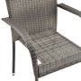 5-piece synthetic rattan gray garden dining set by vidaXL, Garden sets - Ref: Foro24-3156676, Price: 307,52 €, Discount: %