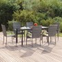 Garden dining set 7 pieces gray synthetic rattan by vidaXL, Garden sets - Ref: Foro24-3156665, Price: 400,99 €, Discount: %