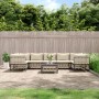 Gartenmöbel-Set 8-teilig und anthrazitfarbene PE-Rattan-Kissen von vidaXL, Outdoor-Sofas - Ref: Foro24-3186802, Preis: 643,43...