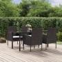 5-piece garden furniture set with black synthetic rattan cushions by vidaXL, Garden sets - Ref: Foro24-3156766, Price: 371,99...