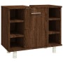 Armario de baño madera contrachapada marrón roble 60x32x53,5 cm de vidaXL, Muebles de baño - Ref: Foro24-826374, Precio: 46,6...