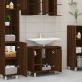 Armario de baño madera contrachapada marrón roble 60x32x53,5 cm de vidaXL, Muebles de baño - Ref: Foro24-826374, Precio: 46,6...