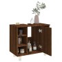 Armario de baño madera contrachapada marrón roble 60x32x53,5 cm de vidaXL, Muebles de baño - Ref: Foro24-826374, Precio: 46,6...