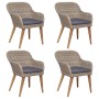 5-piece garden dining set with brown cushions by vidaXL, Garden sets - Ref: Foro24-3156730, Price: 595,21 €, Discount: %