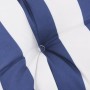 Pallet cushions 7 pieces blue and white striped fabric by vidaXL, Cushions for chairs and sofas - Ref: Foro24-3188918, Price:...