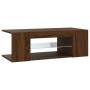 TV cabinet with LED lights brown oak color 90x39x30 cm by vidaXL, TV Furniture - Ref: Foro24-822667, Price: 49,32 €, Discount: %