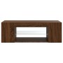 TV cabinet with LED lights brown oak color 90x39x30 cm by vidaXL, TV Furniture - Ref: Foro24-822667, Price: 49,32 €, Discount: %