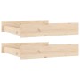 Cajones de cama 2 unidades madera maciza de pino de vidaXL, Camas y accesorios - Ref: Foro24-832886, Precio: 93,39 €, Descuen...