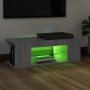 TV stand with LED lights in Sonoma gray 90x39x30 cm by vidaXL, TV Furniture - Ref: Foro24-822666, Price: 58,99 €, Discount: %