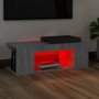 Mueble de TV con luces LED gris Sonoma 90x39x30 cm de vidaXL, Muebles TV - Ref: Foro24-822666, Precio: 58,54 €, Descuento: %