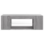 TV stand with LED lights in Sonoma gray 90x39x30 cm by vidaXL, TV Furniture - Ref: Foro24-822666, Price: 58,99 €, Discount: %