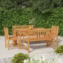 5-piece garden dining set solid teak wood by vidaXL, Garden sets - Ref: Foro24-3157152, Price: 739,60 €, Discount: %