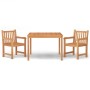 Garden dining set 3 pieces solid teak wood by vidaXL, Garden sets - Ref: Foro24-3157146, Price: 516,17 €, Discount: %