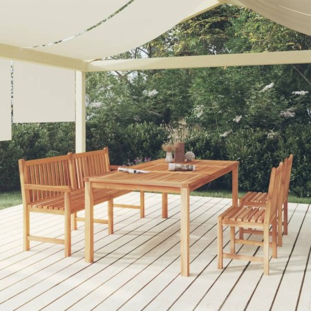 4-teilige Garten-Essgarnitur aus massivem Teakholz von vidaXL, Gartensets - Ref: Foro24-3157160, Preis: 885,76 €, Rabatt: %