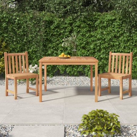 Garden dining set 3 pieces solid teak wood by vidaXL, Garden sets - Ref: Foro24-3157144, Price: 450,99 €, Discount: %