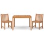 Garden dining set 3 pieces solid teak wood by vidaXL, Garden sets - Ref: Foro24-3157144, Price: 450,99 €, Discount: %