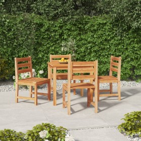 5-piece garden dining set solid teak wood by vidaXL, Garden sets - Ref: Foro24-3157178, Price: 495,68 €, Discount: %