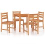 5-piece garden dining set solid teak wood by vidaXL, Garden sets - Ref: Foro24-3157178, Price: 505,30 €, Discount: %