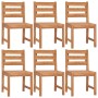 Garden dining set 7 pieces solid teak wood by vidaXL, Garden sets - Ref: Foro24-3157182, Price: 635,96 €, Discount: %