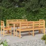 5-teiliges Garten-Essset aus massivem Teakholz von vidaXL, Gartensets - Ref: Foro24-3157204, Preis: 1,00 €, Rabatt: %