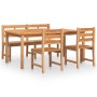 Garten-Essgruppe 4-teilig aus massivem Teakholz von vidaXL, Gartensets - Ref: Foro24-3157200, Preis: 607,61 €, Rabatt: %