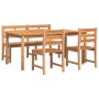 Garten-Essgruppe 4-teilig aus massivem Teakholz von vidaXL, Gartensets - Ref: Foro24-3157200, Preis: 607,61 €, Rabatt: %