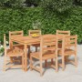 Garten-Essgruppe 7-teilig aus massivem Teakholz von vidaXL, Gartensets - Ref: Foro24-3157186, Preis: 684,45 €, Rabatt: %