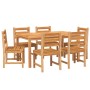 Garten-Essgruppe 7-teilig aus massivem Teakholz von vidaXL, Gartensets - Ref: Foro24-3157186, Preis: 684,45 €, Rabatt: %