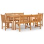 5-piece garden dining set solid teak wood by vidaXL, Garden sets - Ref: Foro24-3157158, Price: 877,25 €, Discount: %