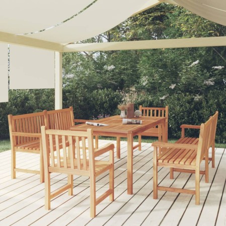 5-piece garden dining set solid teak wood by vidaXL, Garden sets - Ref: Foro24-3157170, Price: 1,00 €, Discount: %