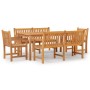 5-piece garden dining set solid teak wood by vidaXL, Garden sets - Ref: Foro24-3157170, Price: 1,00 €, Discount: %