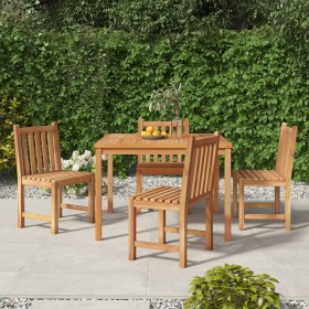 5-teiliges Garten-Essset aus massivem Teakholz von vidaXL, Gartensets - Ref: Foro24-3157145, Preis: 650,31 €, Rabatt: %