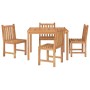 5-teiliges Garten-Essset aus massivem Teakholz von vidaXL, Gartensets - Ref: Foro24-3157145, Preis: 649,58 €, Rabatt: %