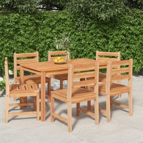 Garden dining set 7 pieces solid teak wood by vidaXL, Garden sets - Ref: Foro24-3157184, Price: 677,99 €, Discount: %