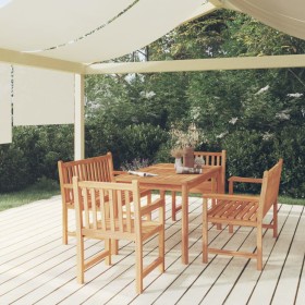 5-piece garden dining set solid teak wood by vidaXL, Garden sets - Ref: Foro24-3157164, Price: 794,85 €, Discount: %