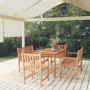 5-teiliges Garten-Essset aus massivem Teakholz von vidaXL, Gartensets - Ref: Foro24-3157164, Preis: 794,85 €, Rabatt: %