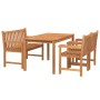 Garten-Essgruppe 4-teilig aus massivem Teakholz von vidaXL, Gartensets - Ref: Foro24-3157163, Preis: 645,66 €, Rabatt: %