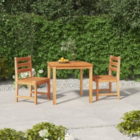 Garten-Essgruppe 3-teilig aus massivem Teakholz von vidaXL, Gartensets - Ref: Foro24-3157177, Preis: 341,99 €, Rabatt: %