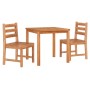 Garten-Essgruppe 3-teilig aus massivem Teakholz von vidaXL, Gartensets - Ref: Foro24-3157177, Preis: 341,99 €, Rabatt: %