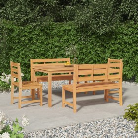 5-piece garden dining set solid teak wood by vidaXL, Garden sets - Ref: Foro24-3157198, Price: 726,99 €, Discount: %