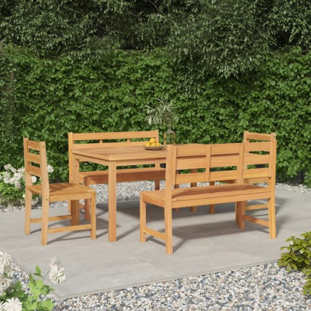 5-teiliges Garten-Essset aus massivem Teakholz von vidaXL, Gartensets - Ref: Foro24-3157198, Preis: 742,76 €, Rabatt: %