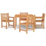 5-piece garden dining set solid teak wood by vidaXL, Garden sets - Ref: Foro24-3157147, Price: 762,99 €, Discount: %