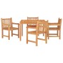 5-piece garden dining set solid teak wood by vidaXL, Garden sets - Ref: Foro24-3157147, Price: 762,99 €, Discount: %