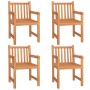 5-piece garden dining set solid teak wood by vidaXL, Garden sets - Ref: Foro24-3157147, Price: 762,99 €, Discount: %