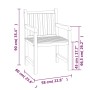 5-teiliges Garten-Essset aus massivem Teakholz von vidaXL, Gartensets - Ref: Foro24-3157147, Preis: 762,99 €, Rabatt: %