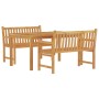 Garten-Essgruppe 3-teilig aus massivem Teakholz von vidaXL, Gartensets - Ref: Foro24-3157153, Preis: 562,27 €, Rabatt: %